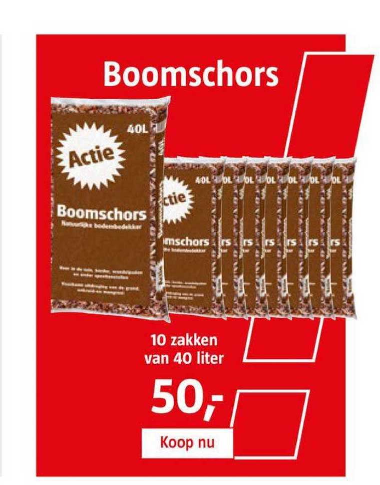 Boomschors 10 Zakken Aanbieding bij BAUHAUS - 1Folders.nl