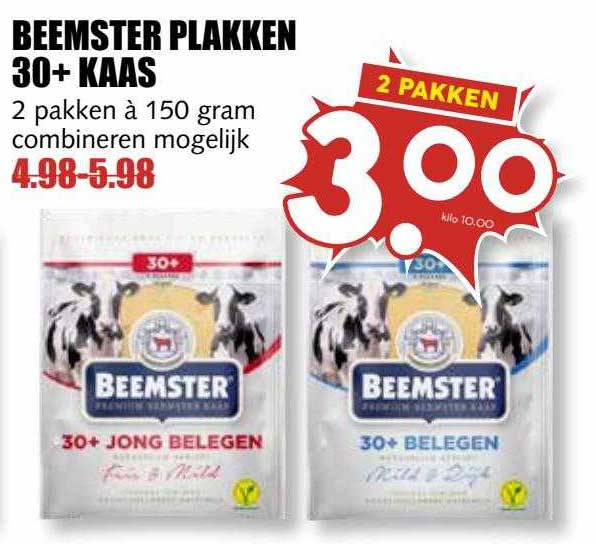 Beemster Plakken 30+ Kaas Aanbieding Bij MCD Supermarkt - 1Folders.nl