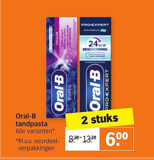 Oral-B Tandpasta Aanbieding Bij Albert Heijn - 1Folders.nl