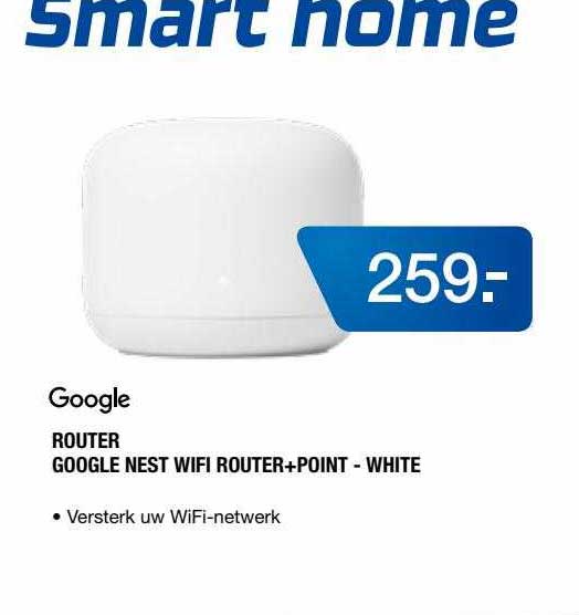 Google Router Google Nest Wifi Router+Point - White Aanbieding bij ...
