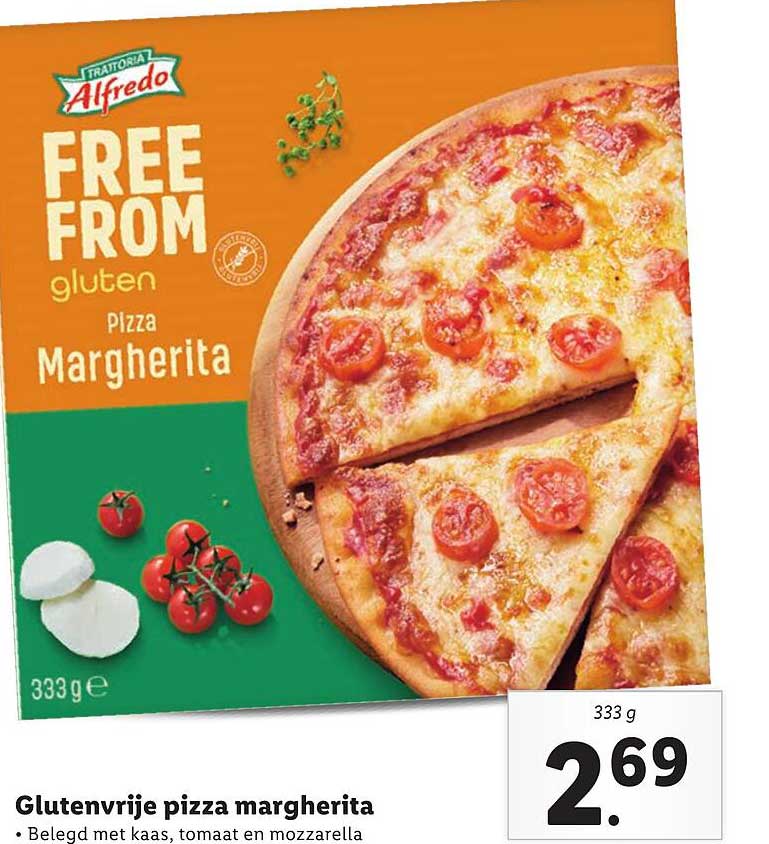 Alfredo Glutenvrije Pizza Margherita Aanbieding bij Lidl 1Folders.nl