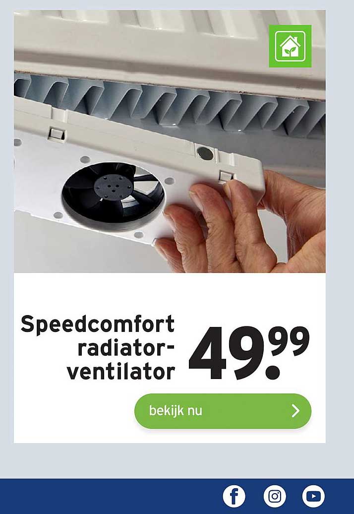 Speedcomfort Radiatorventilator Aanbieding bij GAMMA - 1Folders.nl