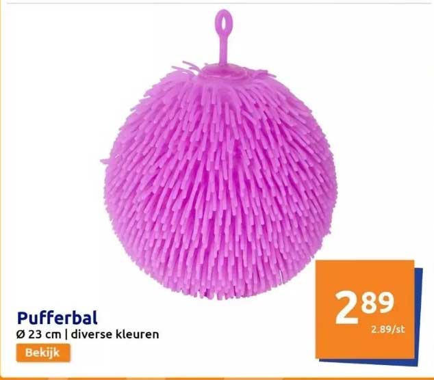 Ballon Puffer Mania - 20 Cm De Diamètre, Multicolore, Pour Enfants à Partir De 3 Ans