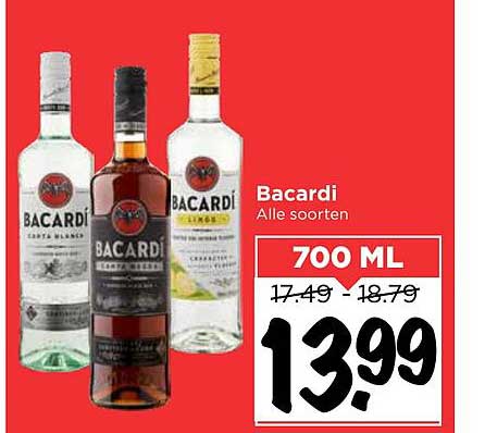 Bacardi Aanbieding bij Vomar - 1Folders.nl