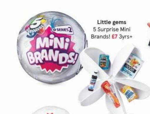 Tesco Little Gems 5 Surprise Mini Brands!