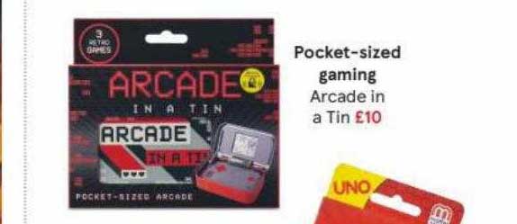 Tesco Pocket-Sized Gaming Arcade In A Tin