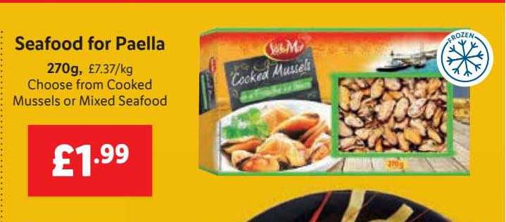 Seafood For Paella Offer at Lidl