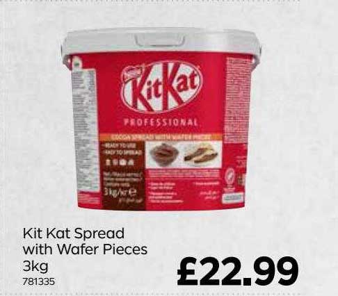 Bestway Kit Kat Spread With Wafer Pieces 3 Kg