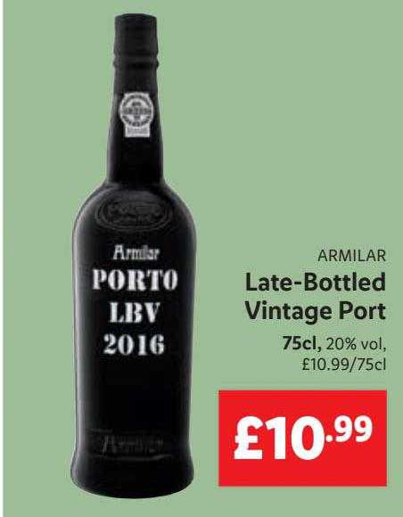 Armilar Vintage Lidl Offer at Port Late-bottled