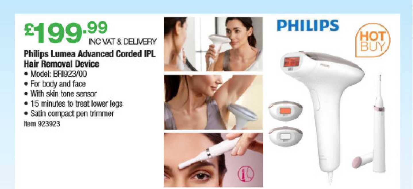 Philips Lumea Advanced Corded Ipl Hair Removal Device Offer at Costco