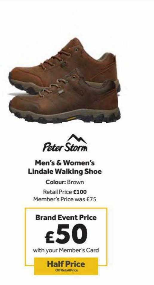 New Peter Storm Men’s Lindale Waterproof Walking Shoes