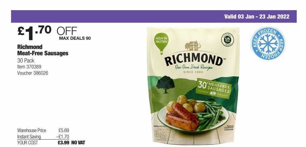 Costco Richmond Meat-free Sausages
