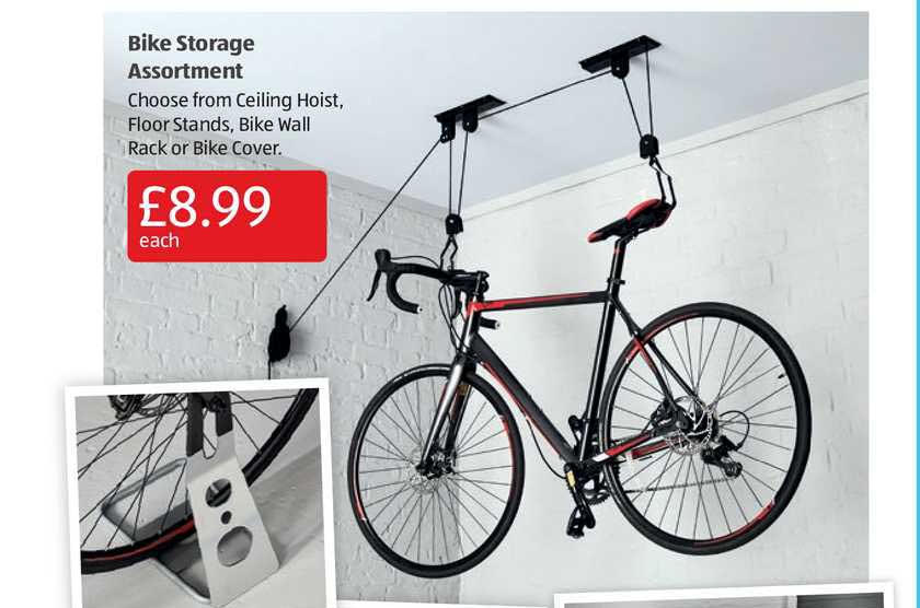 Bike Storage Assortment Offer At Aldi, Floor To Ceiling Bike Rack Aldi