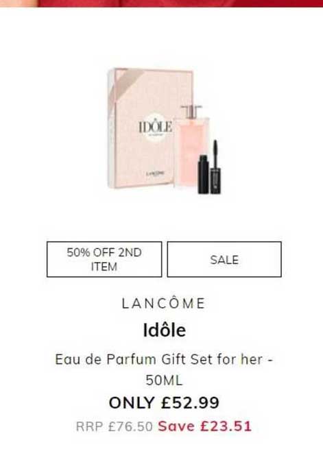 The Perfume Shop Lancome Idole Eau De Parfum Gift Set For Her - 50ml