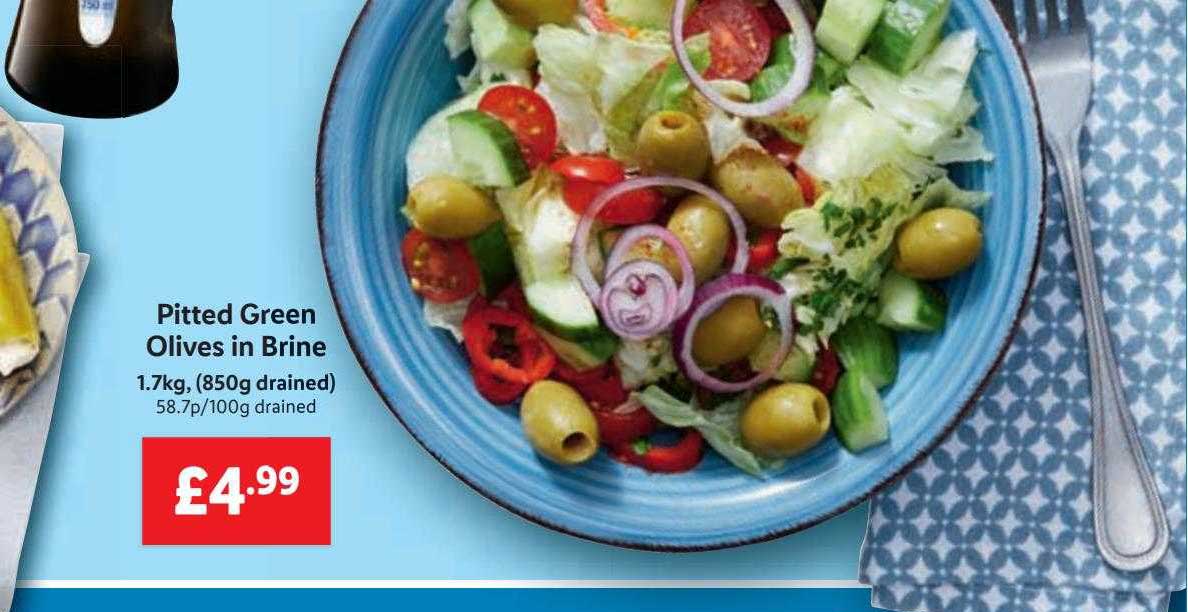 Pitted Green Olives In Brine Offer at Lidl