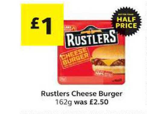 SuperValu Rustlers Cheese Burger