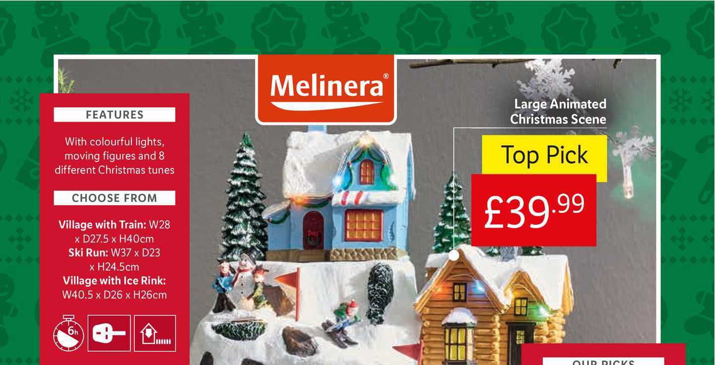 Large Animated Christmas Scene Offer at Lidl