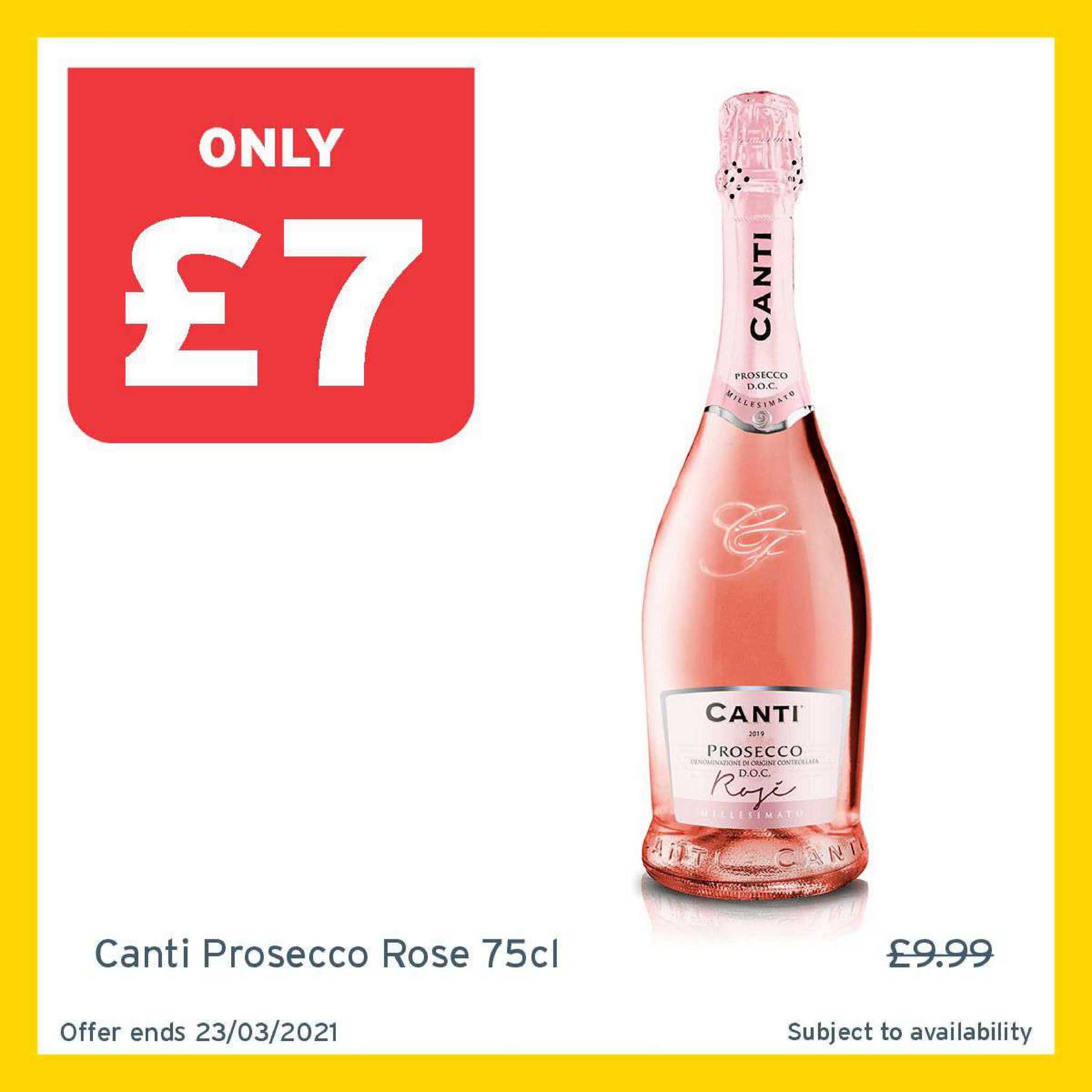 One Stop Canti Prosecco Rose 75cl