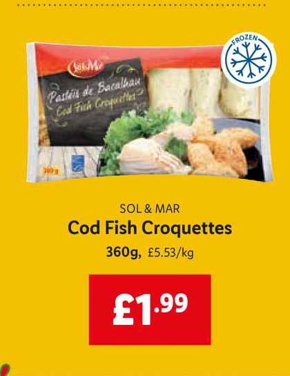 Sol & Mar Cod Fish Croquettes Offer at Lidl - 1Offers.co.uk