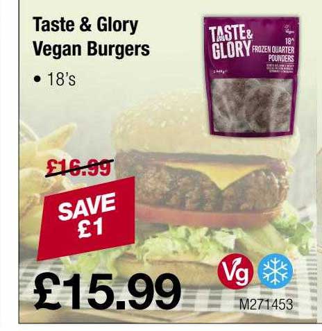 Makro Taste & Glory Vegan Burgers