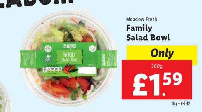 Meadow Fresh Family Salad Bowl Offer at Costco