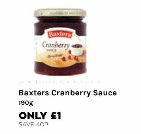 Mace Baxters Cranberry Sauce