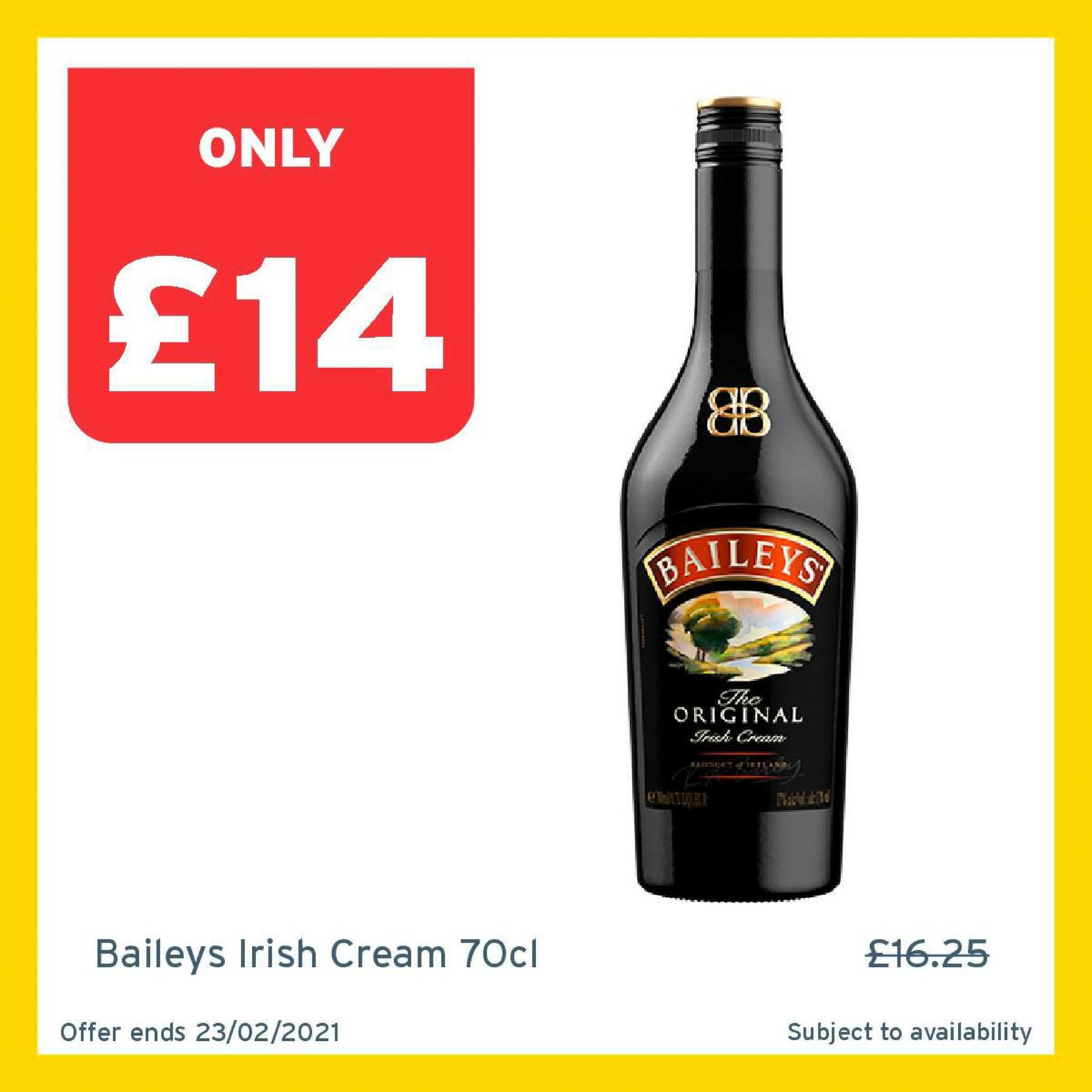 One Stop Baileys Irish Cream 70cl