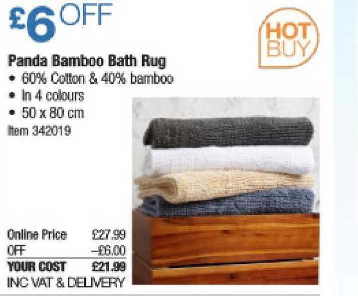 Panda Bamboo Bath Rug Offer at Costco