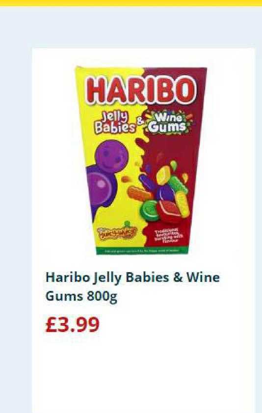 Home Bargains Haribo Jelly Babies & Wine Gums 800g