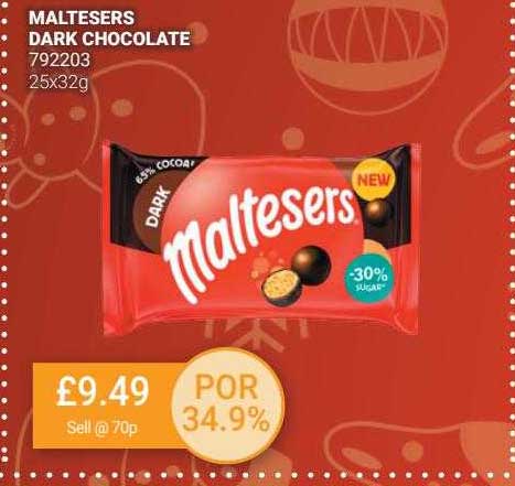 Maltesers Dark Chocolate Offer at Bestway