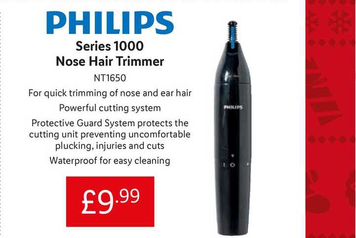 Philips Series 1000 Nose Hair Trimmer Offer at Lidl