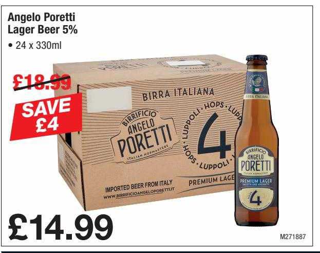 Makro Angelo Poretti Lager Beer 5%