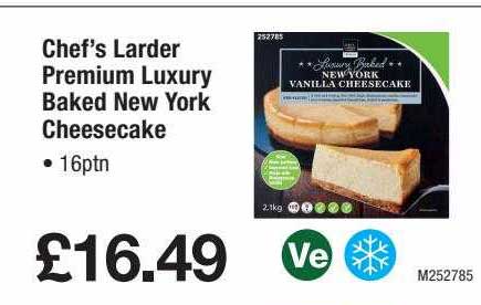 Makro Chef's Larder Premium Luxury Baked New York Cheesecake