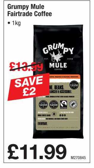Makro Grumpy Mule Fairtrade Coffee