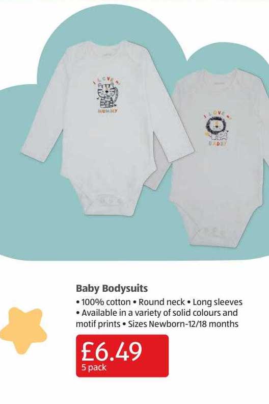 Aldi Baby Bodysuits