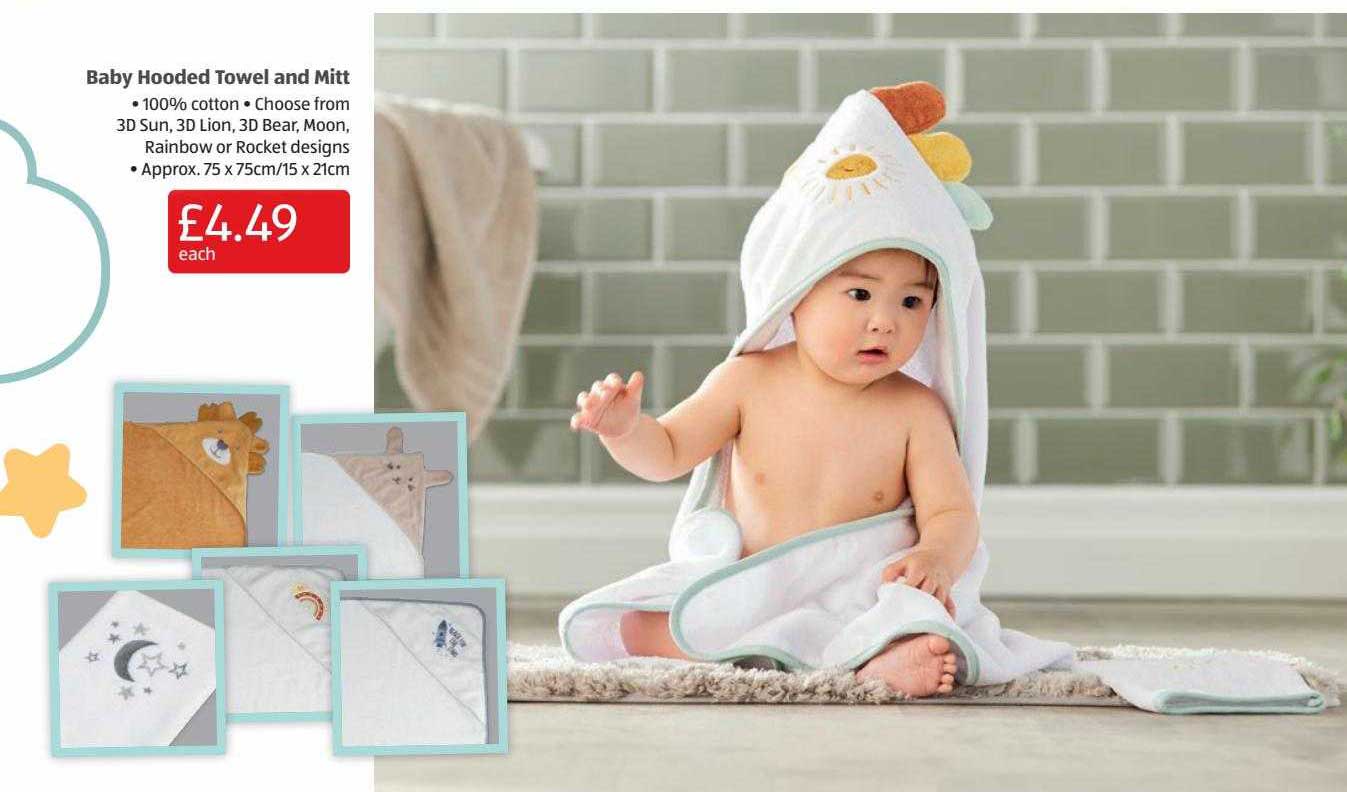 Aldi Baby Hooded Towel And Mitt