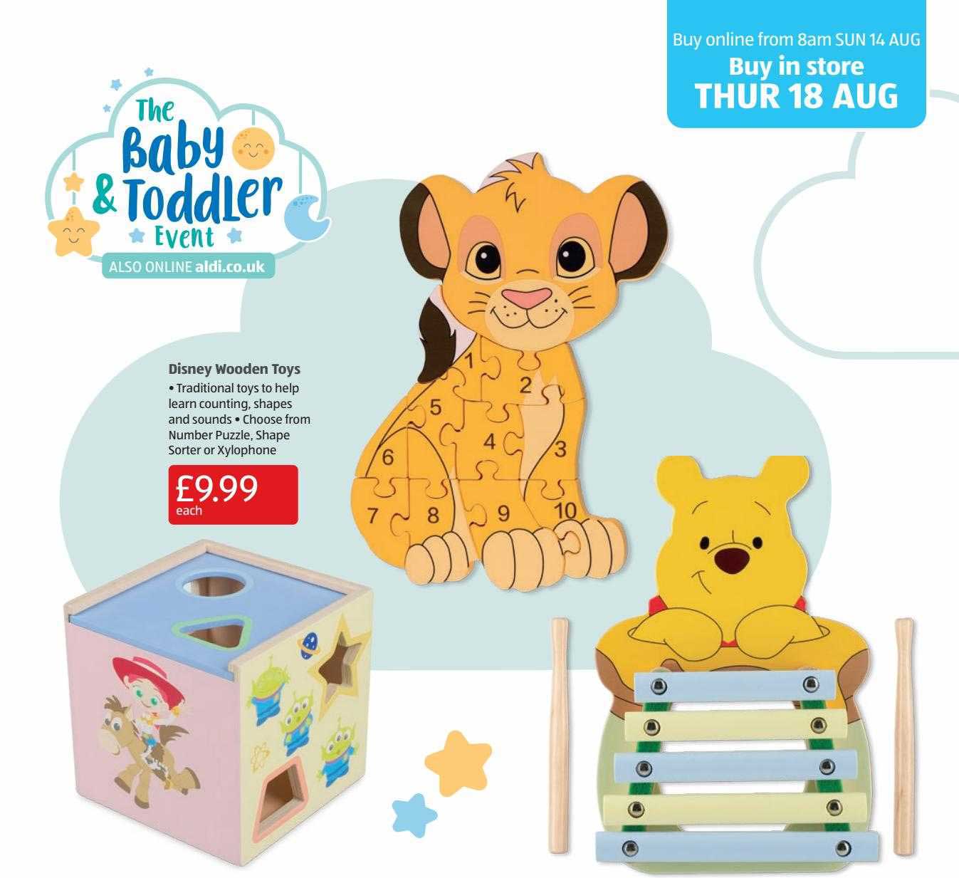 Aldi Disney Wooden Toys The Baby & Toddler