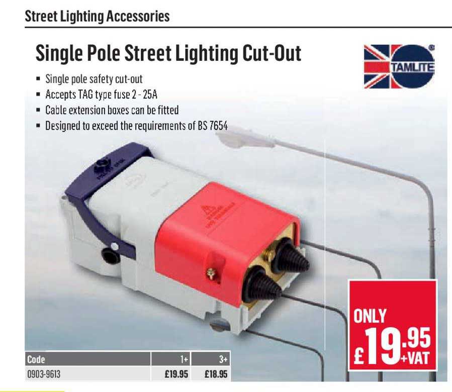 City Electrical Factors TAMLITE Single Pole Street Lighting Cut-Out