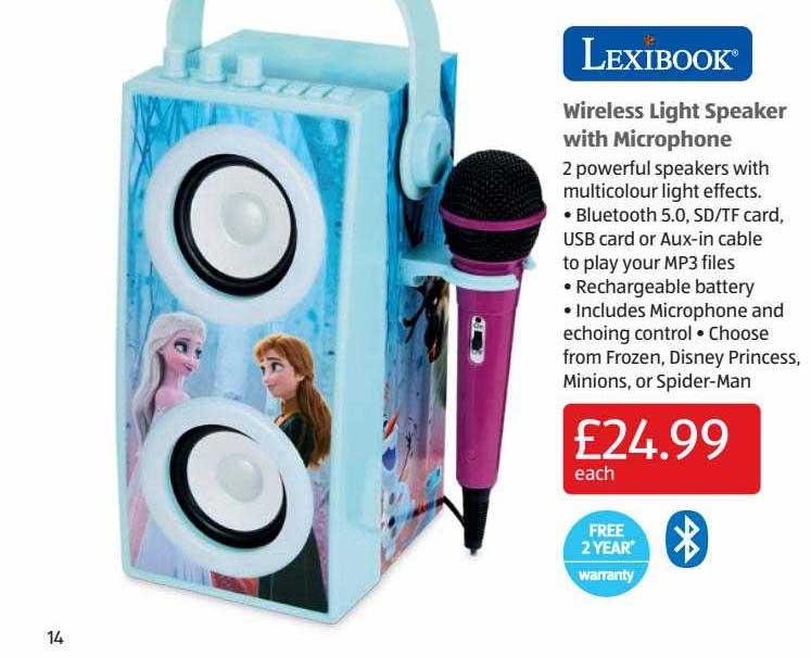 Aldi Wireless Light Speaker With Microphone