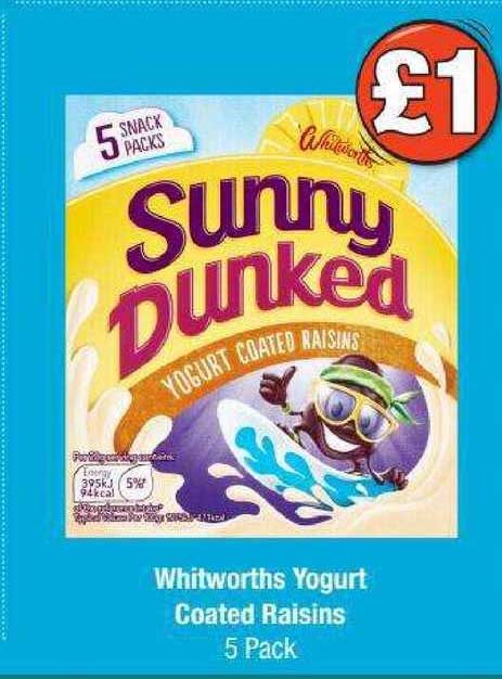Poundland Whitworths Yogurt Coated Raisins