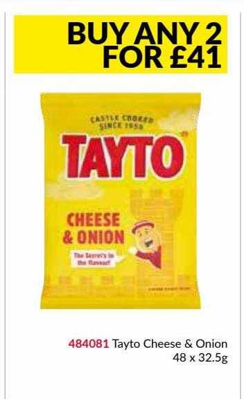 Musgrave MarketPlace Tayto Cheese & Onion 48 X 32.5g