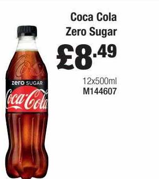 Booker Wholesale Coca Cola Zero Sugar