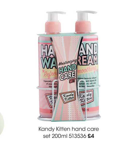 Wilko Kandy Kitten Hand Care Set 200ml
