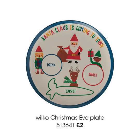 Wilko Wilko Christmas Eve Plate