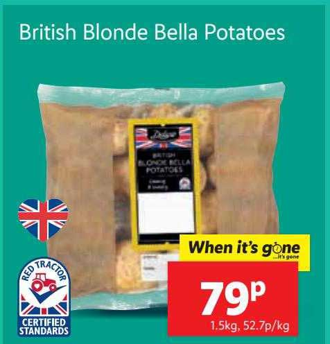 Lidl British Blonde Bella Potatoes