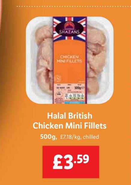 Lidl Halal British Chicken Mini Fillets