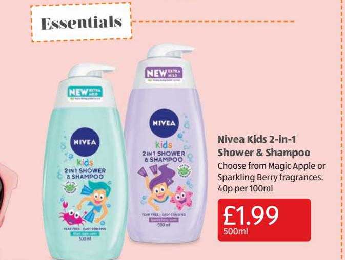 Aldi Nivea Kids 2in1 Shower & Shampoo