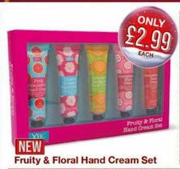 Poundstretcher Fruity & Floral Hand Cream Set