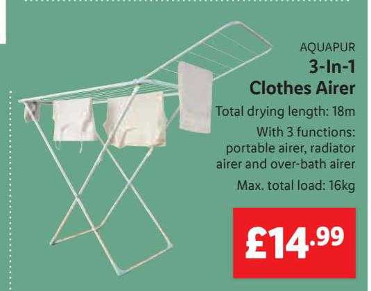 Lidl Addis heated wing clothes airer: How to buy the low-energy laundry  dryer
