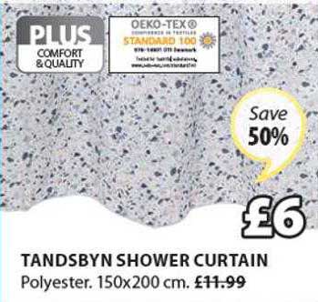 JYSK Tandsbyn Shower Curtain
